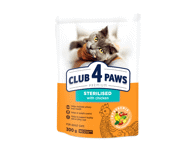 Club 4 Paws Premium visavertis pašaras suaugusioms sterilizuotoms katėms, 300 g