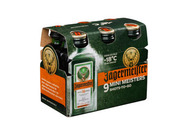 Likeris JAGERMEISTER, 35%, 0,02 l x 9 vnt