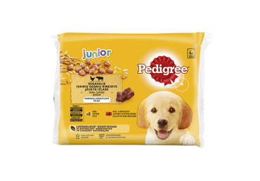 Konserv. visavertis šuniukų ėdalas PEDIGREE JUNIOR, 4x100 g, 400 g - 2