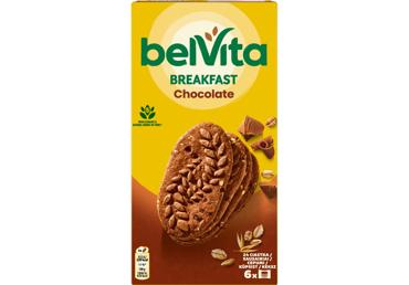 Kakaviniai sausainiai BELVITA COCOA su šokolado gabalėliais, 300 g