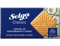 Sausainiai SELGA, kokosų skonio, 180 g