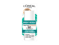 Švytėjimą suteikiantis itin lengvas fluidas SPF 50+ Bright Reveal, 50 ml, šviesaus atspalvio