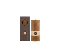 Kvepianti palmių vaško žvakė ruda CANDLE FAMILY, 13 cm