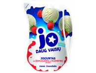 Jogurtas JO su žemuogėmis ir plombyro sk., 2,4% rieb., 900 g