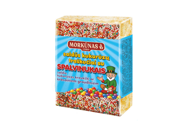 Saldūs kukurūzų traškučiai su pabarstukais MORKŪNAS, 75 g