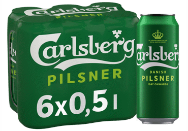 Šviesusis alus CARLSBERG, 6 vnt., 3 l