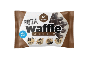 Baltyminis vaflis GO FITNESS DOUBLE CHOCOLATE, 50 g