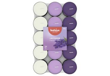 Skridininės žvakės BOLSIUS Lavender, 30 vnt.