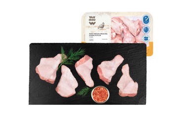 Viščiukų broilerių sparnų peteliai WELL DONE, 500 g