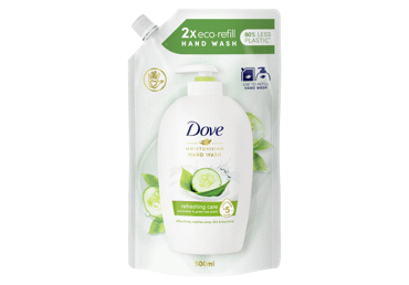 Skystojo muilo papildymas DOVE CUCUMBER, 500 ml