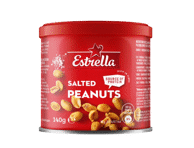Kepinti žemės riešutai su druska ESTRELLA, 140 g