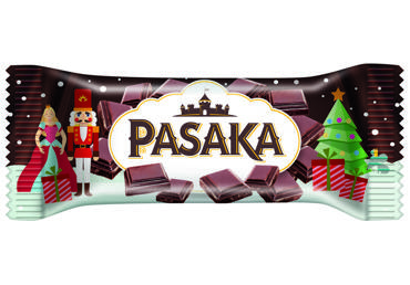 Šokoladu glaistytas varškės sūrelis PASAKA su šokolado gab., 40 g - 2