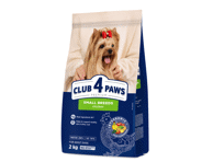 Club 4 Paws premium visavertis pašaras mažų veislių suaugusiems šunims, 2 kg
