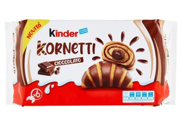 Kruasanas KINDER KORNETTI su šokoladinio kremo įdaru, 252g
