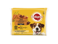 Konservuotas šunų ėdalas PEDIGREE su jaut., ėriena, kalak., 400 g