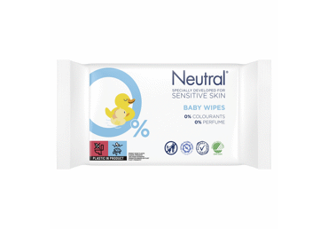 Drėgnosios kūdikių servetėlės NEUTRAL BABY, 63 vnt. Drėgnosios kūdikių servetėlės NEUTRAL BABY, 63 vnt.