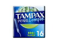 Tamponai TAMPAX Compak Pearl, Super, 16 vnt.