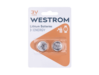Elementai WESTROM CR2032, 3 V, 2 vnt., 2 vnt.