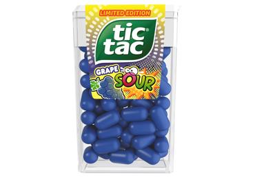 Rūgštūs saldainiai TIC TAC, vynuogių skonio, 54 g