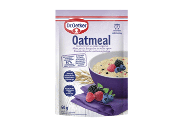 Greitai paruošiama avižinė košė DR. OETKER su miško uogomis, 60 g