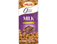 Becukris pieninis šokoladas VALOR su migdolais, 150 g