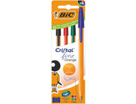 Rašiklis BIC ORANGE FINE, skirtingos sp, 4 vnt.