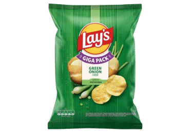 Bulvių traškučiai LAY'S, svogūnų laiškų skonio, 250 g - 2