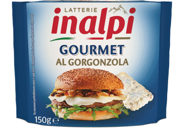 Lydytas sūris su gorgoncola INALPI (riekelės), 39% rieb.s.m., 150 g