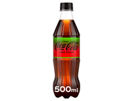Gazuotas gėrimas COCA-COLA Zero Laimo, 500 ml, depozitnė tar, 500 ml
