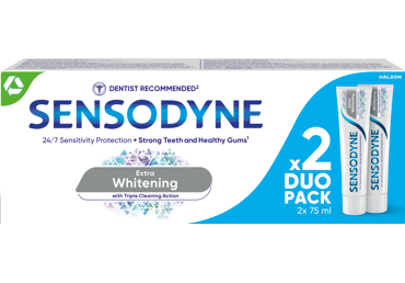 Dantų pasta SENSODYNE Extra Whitening Duo, 2 x 75 ml