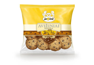 Avižiniai sausainiai JAVINĖ su šokoladu, 180 g