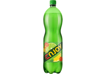Gazuotas gėrimas ENJOY, citrinų, žal. citrinų ir mėtų skonio, 1.5 l