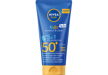 Apsauginis losjonas vaikams nuo saulės NIVEA SUN Kids Protect & Care To Go, SPF 50+, 50 ml
