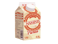NAMINIS pienas, 2, 5 % rieb., 500 ml