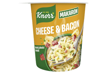 Makaronai KNORR su sūriu ir kumpiu, 71 g