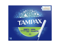 Tamponai TAMPAX PLASTIC FREE SUPER, 18 vnt.