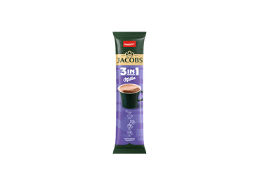 Tirpios kavos gėrimas JACOBS 3IN1 MILKA, 12.4 g