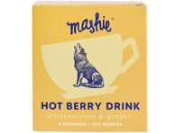 Uogų tyrė arbatai MASHIE su balt. serbentais ir imbierais, 180 g