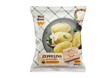 Cepelinai su varške WELL DONE, 400 g