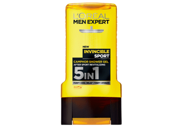 Vyriška dušo želė L'OREAL MEN EXPERT INVINCIBLE SPORT, 300 ml