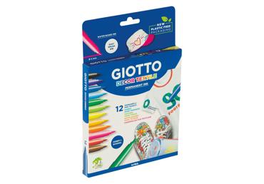 Flomasteriai GIOTTO, 12 spalvų, 12 vnt.
