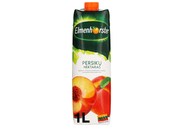 Persikų nektaras ELMENHORSTER, 50%, 1 l Persikų nektaras ELMENHORSTER, 50%, 1 l