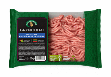 Smulkinta kiauliena ir jautiena, 350 g