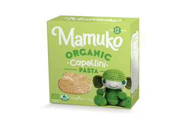 Ekologiški makaronai MAMUKO ORGANIC CAPELLINI, nuo 12 mėn., 320 g
