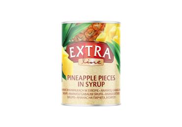 Ananasų gabaliukai sirupe EXTRA LINE, 565 g