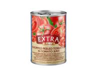 Konservuoti smulkinti lupti pomidorai EXTRA LINE, 400 g