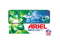 Skalbimo kapsulės ARIEL Fresh Air, 26 skalb.