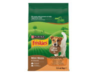 Sausas mažų veislių šunų ėdalas FRISKIES su vištiena, 1500 g