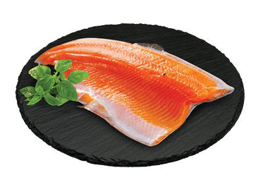 Šviežia upėtakio filė (lot. Oncorhynchus mykiss), su oda, 1 kg - 2