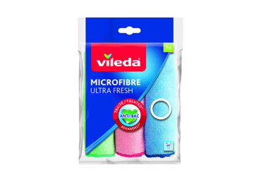 Mikropluošto šluostės VILEDA ULTRA FRESH, 3 vnt., 3 vnt. - 1